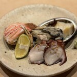 すしやのたい悟 - 前菜のプレート