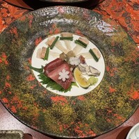 青山 星のなる木 - 造里　とらふく、鮟肝と鴨頭葱のコンビネーション