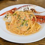 カフェ・ド・ランチ - 佐渡産の渡り蟹を使ったトマトクリームパスタ
