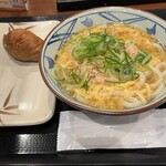 丸亀製麺 - 蟹玉あんかけうどんと稲荷