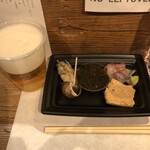 麹町いづみや しろ - 生ビール、[おつまみ：5品]