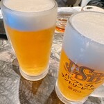 創作料理と宝石鍋しゃぶしゃぶ 宝泉 - ビールで乾杯
