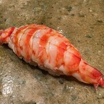 神田錦町 鮨たか晴 - 車海老 ※火入れが抜群で、車海老のポテンシャルがMax