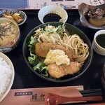 時代屋 ルフラン - まぐろ刺身＆アジフライ定食