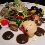 卯夢 - あわびのステーキ肝ソース