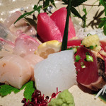卯夢 - お刺身盛り合わせ