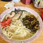 七福亭 - 替え玉100円（にんにく、辛子高菜）