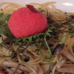 羅布乃瑠 沙羅英慕 - シェフのおすすめセット（明太子と山菜のスパゲッティ）１，６６８円