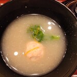 鮨 はなやま - 海老真丈白みそ仕立て