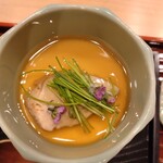 鮨 はなやま - 茶碗蒸しあん肝乗せ