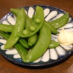 飲んべぇ食堂 らくだ屋 - スナップエンドウ塩茹で