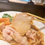 拉麺 生姜と肉 - 