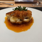 銀座 大石 - 白子（周りがコロッケのようにサクサクです）