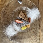 ノストラーノ - ババ、セミフレッド、ガトーショコラをドルチェ三種盛りにしていただきました