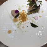 T.N - 熟成したサワラ　ねっとりしていて単品でも美味　ソースをつけると清涼感が。キャビアシトラスが良い仕事をしてました。