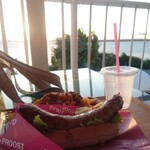 Prost Sausage & Kunsei Bar Okinawa Umikajiterasu Ten - ホットドッグメインの撮影