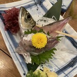 磯丸水産 - 〆鯵刺し