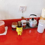 長浜ラーメン くにえぃ たま屋 - 卓上