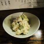 ばんや - お通しの枝豆の白和え