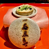 一石三鳥 別邸 - 20240115口取　合鴨パテ　高野山最中