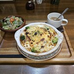 Cibo & Piantato - 4種のチーズとハンバーグのドリアプレート