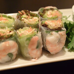浜木綿 - 料理写真:えびの生春巻き