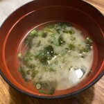 博多ほたる - （８）【止椀】　あおさ味噌汁