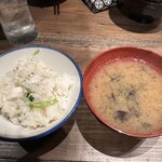 炉端焼き燻銀 - 鯛めし＆しじみ汁