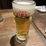 炉端焼き燻銀 - アサヒスーパードライ