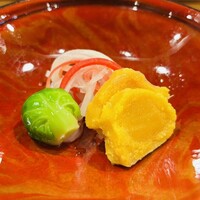 肉割烹 五平 - 生からすみの生酢