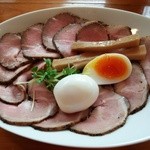 俺のラーメン あっぱれ屋 - 『スーパーつけ麺・小』チャーシュー増し（１２００円）～♪(^o^)丿