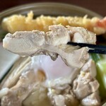 うどん工房かたつむり - しっかりとした旨味の鶏肉