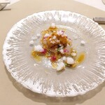 Maison DIA Mizuguchi - 【前菜】長崎 マナガツオ/トマト/バジル/ニラ