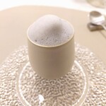 Maison DIA Mizuguchi - 【スープ】北海道 和田ごぼう/金時人参/ベーコン・生ハム/黒ゴマ