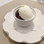 Maison DIA Mizuguchi - 【デザート】ダイア名物/フォンダン・ショコラ・金柑/蜂蜜アイス