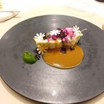 Maison DIA Mizuguchi - 【魚料理】三重 サワラ/伊勢海老ビスク/紫カリフラワー