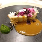 Maison DIA Mizuguchi - 【魚料理】三重 サワラ/伊勢海老ビスク/紫カリフラワー