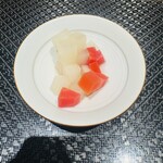 鮨あさひ - 紅白のガリ(人参、大根)