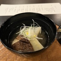 茶寮 一松 - 鯛と淀大根霙仕立て