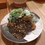 酒呑蕎食〆タグル - 牡蠣のそば味噌やき