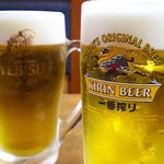 成田家 - 生ビール