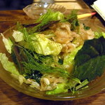 ゆんたく - ミミガーとハンダマとウイキョウのサラダ