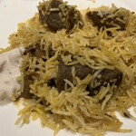 インド宮廷料理 Mashal - マトンビリヤニの脱衣後はこんな感じ