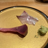 鮨 三上 - 鰹　縞鯵