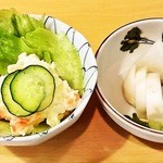 ポテトサラダとお新香