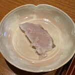 日本料理 別府 廣門 - 白甘鯛昆布締め炙り