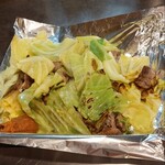 大衆鉄板 たぎつ屋 - 豚ハラミの鉄板焼き