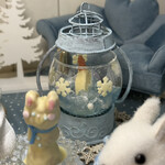 みずいろの花 - ランタンゼリーとチーズのろうそく