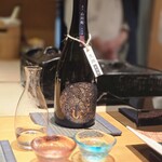 恵比寿 鮨 ふじまさ - お任せにした日本酒