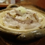 墨亭丸岡 - （2014/4月）「豚肉ともやしの蒸し鍋」